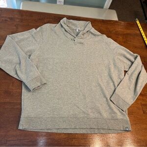 Peter Millar Lava Wash pullover sweater Heather gray size XXL